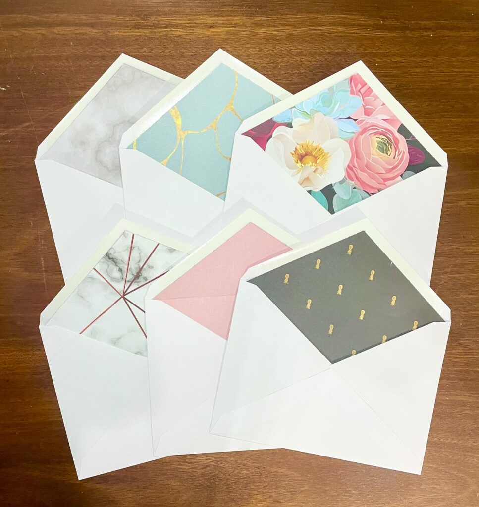 envelope liners